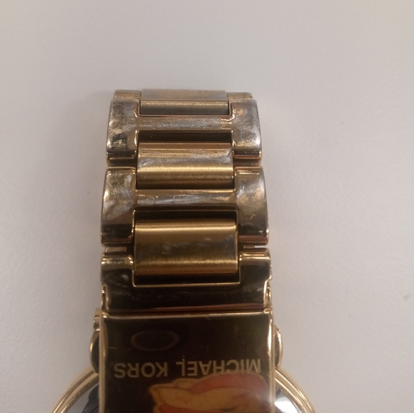 MICHAEL KORS SKYLAR CHAMPAGNE DIAL GOLD-TONE CRYSTALS LADIES WATCH MK5867 NO BOX - Picture 4 of 9